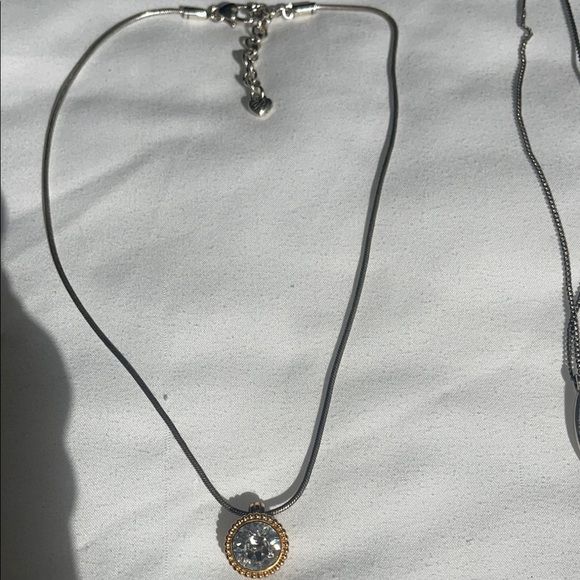 BRIGHTON- Elegant Silver Necklaces bundle of 3 - Picture 2 of 6